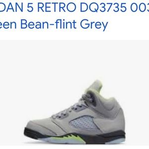 Jordan Nike Air - Jordan 5 retro green bean - big boys size5.5